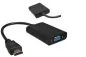 Preview: DINIC HDMI Adapter Typ A 19pol Stecker auf VGA Buchse, mit Audio-Buchse, schwarz